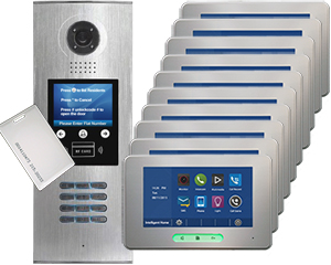DigiOpen 10-Apartment Video Door Entry System Alecto Image Recording monitors