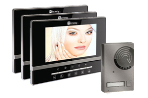 Genway Luna 3-Monitor Video Door Entry Kit 2-wire series