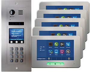 5-Flat Door Entry Vulcan Touchscreen and Keypad Alecto Monitors