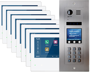10-Flat Door Entry Vulcan Touchscreen and Keypad Mobile App
