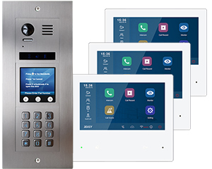 3-Flat Door Entry Vulcan Touchscreen and Keypad Mobile App