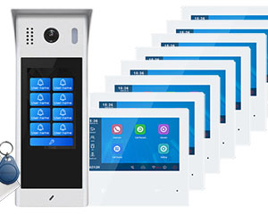 8-Flat Direct Call Door Entry System StarLight Full Colour Night Vision Mobile App