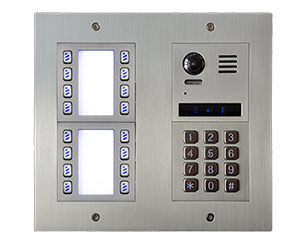 16-Apartment Vulcan Direct Call Keypad Video Door Entry System Bespoke