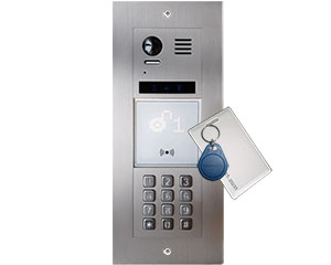 2-Easy Vulcan Card Reader and Keypad Apartment Video Door Entry System Bespoke