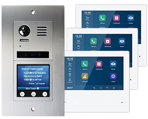 3-Flat Video Door Entry System Vulcan Touchscreen Mobile App