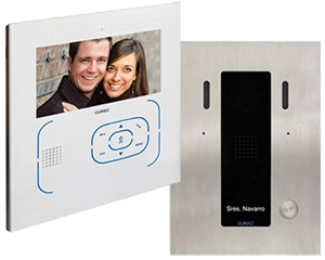Guinaz 1-Monitor 7-inch Tactile White Video Door Entry Kit