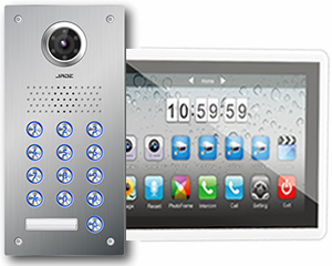 1-Monitor Video Door Entry Flush Keypad Doorbell