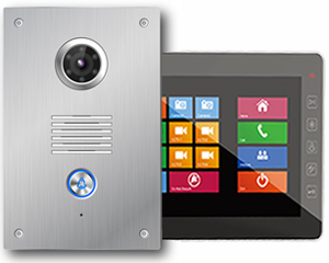 1-Monitor Video Door Entry Flush Doorbell